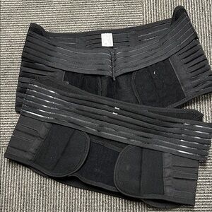 2 Pack of Black Belly Band Maternity Support Belts from Amazon